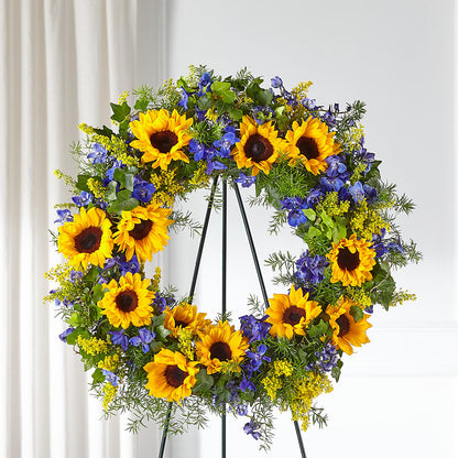 Bright Rays Wreath –  Savannah Flower Market, Savannah GA