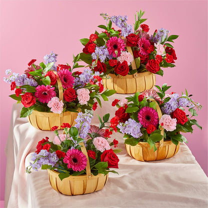 Pink Picnic Basket –  Savannah Flower Market, Savannah GA