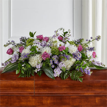 Meadows of Serenity Casket Spray –  Savannah Flower Market, Savannah GA