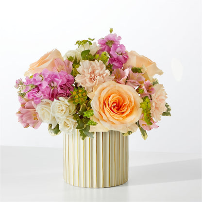 Paradise Bouquet with Ivory Vase –  Savannah Flower Market, Savannah GA