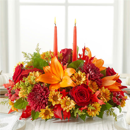Autumn's Embrace Centerpiece –  Savannah Flower Market, Savannah GA