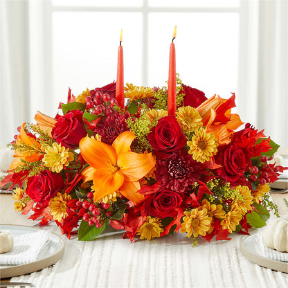 Autumn's Embrace Centerpiece –  Savannah Flower Market, Savannah GA