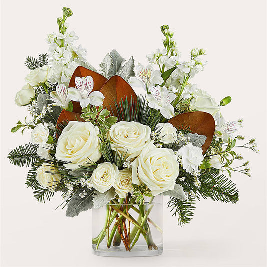 Fresh Snowfall Bouquet –  Savannah Flower Market, Savannah GA