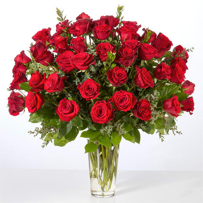 Forever Yours Fifty Stem Red Rose Bouquet –  Savannah Flower Market, Savannah GA