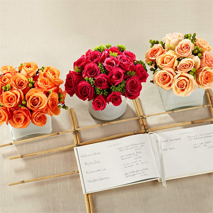 Dawn Rose Centerpiece –  Savannah Flower Market, Savannah GA