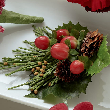 Red Berry Boutonniere –  Savannah Flower Market, Savannah GA